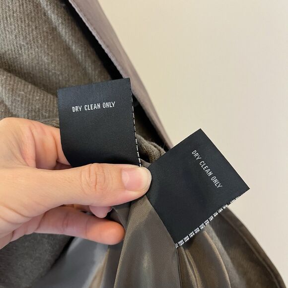 American Bazaar Trench Coat Women’s  Size 6P Lined Long Jacket in Tan / Taupe - Picture 15 of 15